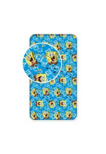 Мягкий постельный комплект Sponge Bob полиэстер, 90x200 + 25 см Cofi, разноцветный
