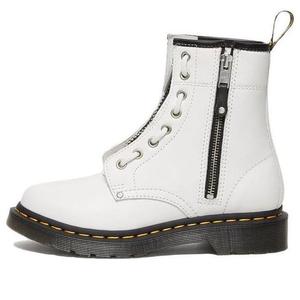 Кроссовки 1460 double zip leather lace up boots 'white' Dr. Martens, белый