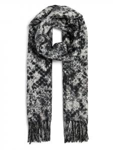 Pieces Шарф серого цвета