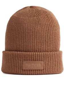 Шапка бини с вышитым логотипом PATOU, коричневый