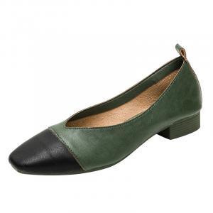 JIUXINGDAO Женские повседневные туфли-лодочки зеленые, цвет Green