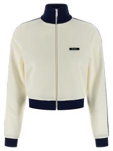 Укороченный блузон Prada, белый