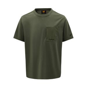 Футболка мужская CAT, зеленый