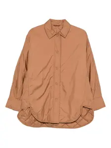 Стеганое пальто с воротником Liviana Conti, коричневый