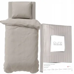 Постельное белье из сатина | 140x200 см | Хлопок | Бежевый Deco4Home