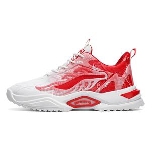 M.M Party Повседневные мужские кроссовки низкие белый/черный/красный