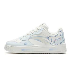 Удобные низкие скейтбордные кроссовки из искусственной кожи с противоскользящим покрытием и амортизацией, унисекс Anta, синий