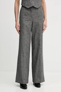 Брюки из смесовой шерсти Pedro Del Hierro, серый