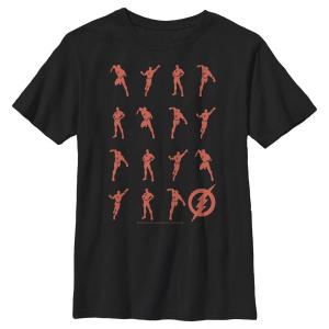 Футболка с силуэтами героев DC Comics The Flash Action Pose для мальчиков 8–20 лет DC Comics