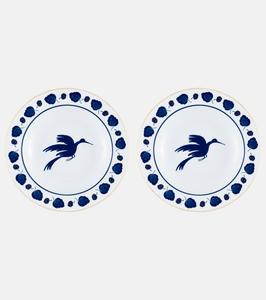 Набор диких птиц из 2 суповых тарелок La DoubleJ, Wildbird Blue