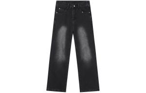 Джинсы унисекс, брюки прямого кроя средней жесткости Bendl'S, stone-washed серый (fleece-lined)