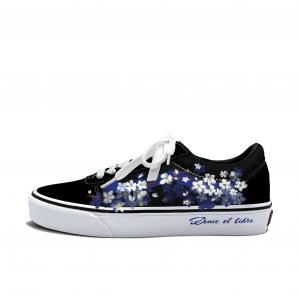 Ward устойчивые к истиранию низкие кроссовки для скейтбординга unisex Vans, синий