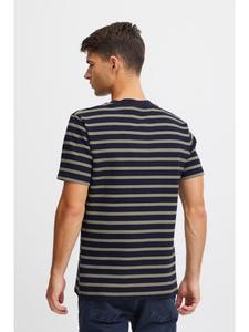 Футболка CFThor структурированная полосатая футболка зеленого цвета CASUAL FRIDAY