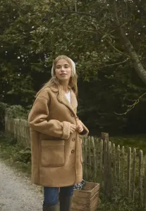 Короткое пальто марли Kaffe, Toasted Coconut