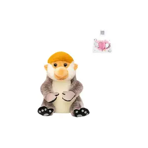 Креативная уродливая милая плюшевая кукла с длинным носом обезьяна высота 22см PUDOWRABBIT