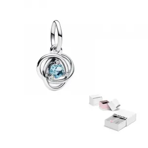 Pandora Серебряный кулон для женщин Sterling Silver с цирконием Cubic Zirconia и искусственным кристаллом