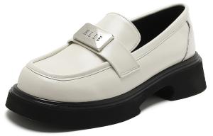 Лоферы женские бежево-черные ELLE