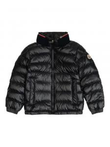 Утепленная куртка с капюшоном Moncler Enfant, синий