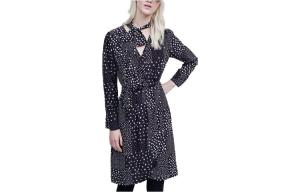 KARL LAGERFELD Длинное платье с рукавами Женское Черное KARL LAGERFELD / Karl Lagerfeld Jeans