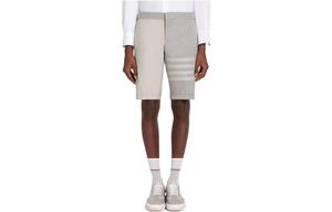 Thom Browne Мужские повседневные шорты серого цвета средней толщины