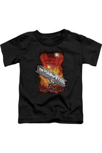 Футболка с коротким рукавом для малышей Superman Steel Girder Gildan, черный