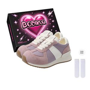 Boldi Kuki Женские кэжуал кеды лоу-топ фиолетовые (эксклюзивная коробка+носки), цвет Purple (Exclusive Box+Socks)