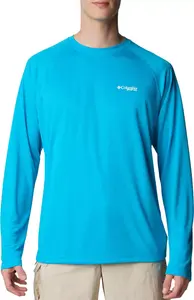 Мужская рубашка с длинным рукавом Columbia PFG Solar Stream, синий