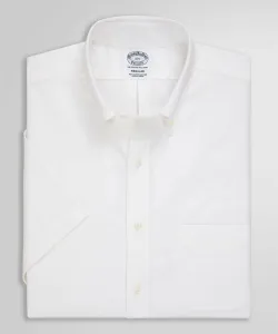 Рубашка с коротким рукавом из оксфордской ткани супима, стандартный крой.