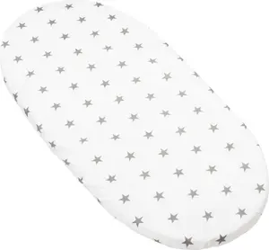 Простыня на резинке Grey Stars 80х40см Jukki