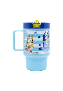 Детский пластиковый стакан 530 мл с завинчивающейся крышкой – тематический стакан Cofi, синий 9,5x10,8x8,6 см