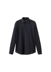 MANGO MAN Рубашка на пуговицах 'Adana' Regular fit в цвете Royal Blue