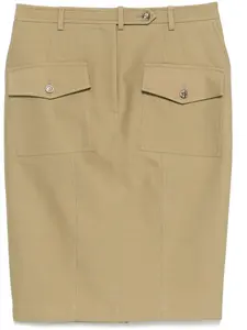 Твиловая юбка миди TOM FORD, зеленый