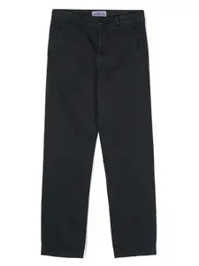 Прямые брюки с аппликацией Compass Stone Island Junior, синий
