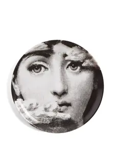 Фарфоровая тарелка с принтом (10 см) Fornasetti, белый
