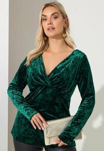 Блуза Yours Clothing Blouse, Dark Green