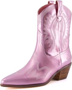 Женские ковбойские сапоги CUSHIONAIRE Leon с мемори-пеной, доступны широкий размер, Pink