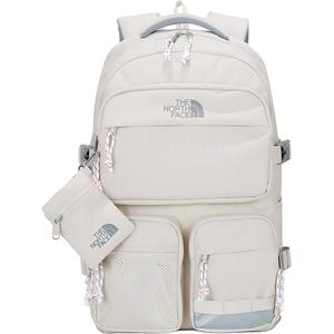 Полиэстеровый рюкзак обычный унисекс экрю THE NORTH FACE