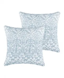 Комплект из двух стеганых наволочек Home Zoey, европейский стиль Levtex, синий
