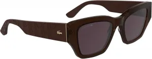 Женские прямоугольные солнцезащитные очки Lacoste L6053s, Dark Brown