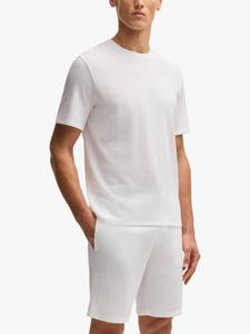 Пижамная футболка с вафельной структурой HUGO BOSS, белый