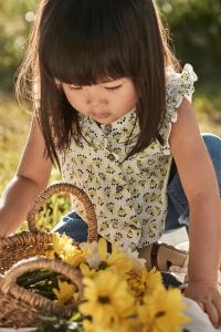 Детская хлопковая блузка Mayoral, зеленый