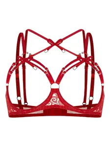 Бюстгальтер Aurora с кружевом Zhilyova, красный