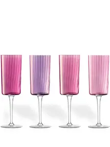 Набор Gems из четырех бокалов для шампанского Lsa International, розовый