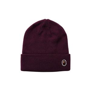 BAPE Одноточечная вязаная шапка Ape Head, Фиолетовый