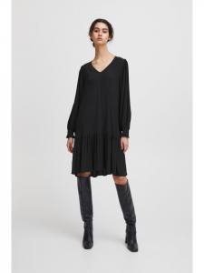 ICHI Платье IHCALOVA, стандартный крой, черное