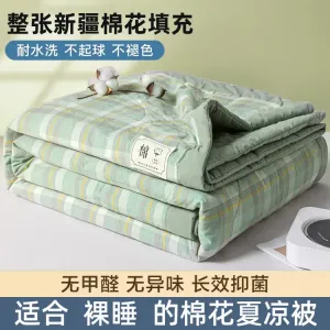 Yalu Одеяло летнее 180х200 см, класс А, хлопок Синьцзян, цвет Jianyi Green