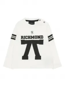 Лонгслив с принтом-логотипом John Richmond Junior, белый