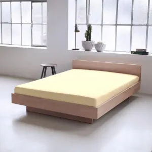 Простыня на резинке DORMISETTE Flannel Ecru BL 100x200 см, белая простыня на резинке Dormisette
