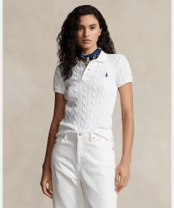 Поло крупной вязки Polo Ralph Lauren, цвет 100 White
