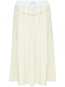 Поплиновая юбка миди Maison Margiela, желтый